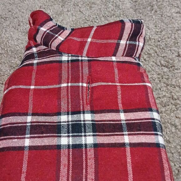 Reversible Waterproof Winter Dog Jacket Coat Plaid and solid Black Sz S NEW - Picture 4 of 7